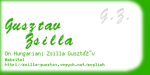 gusztav zsilla business card